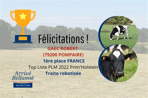 top liste plm 2022|code race prim holstein.